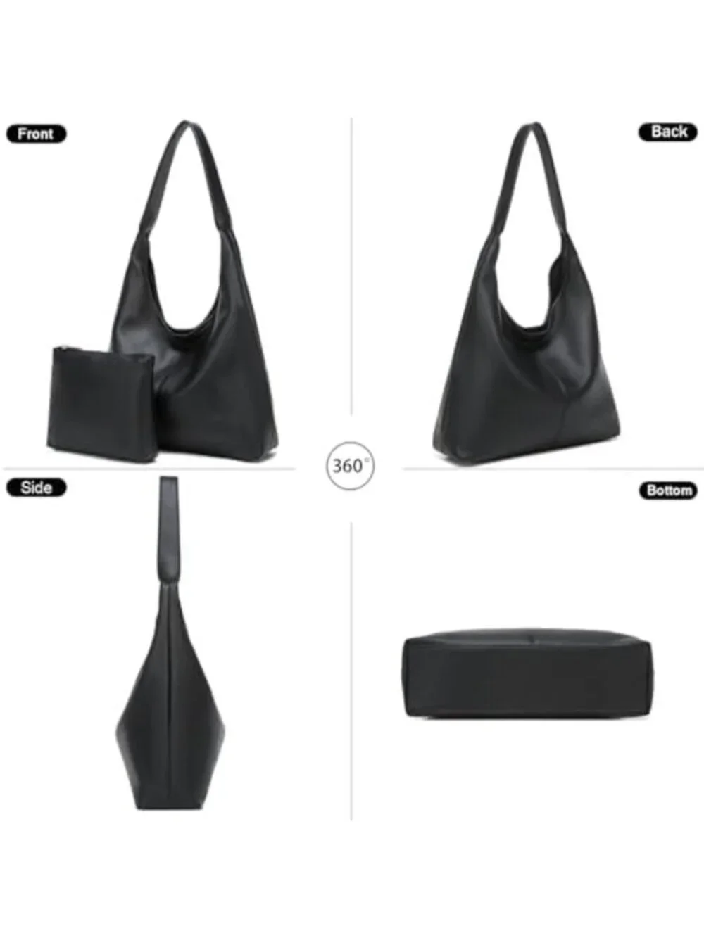 Soft Slouchy Hobo Bag for Women | Chic PU Leather Tote for Work & Travel